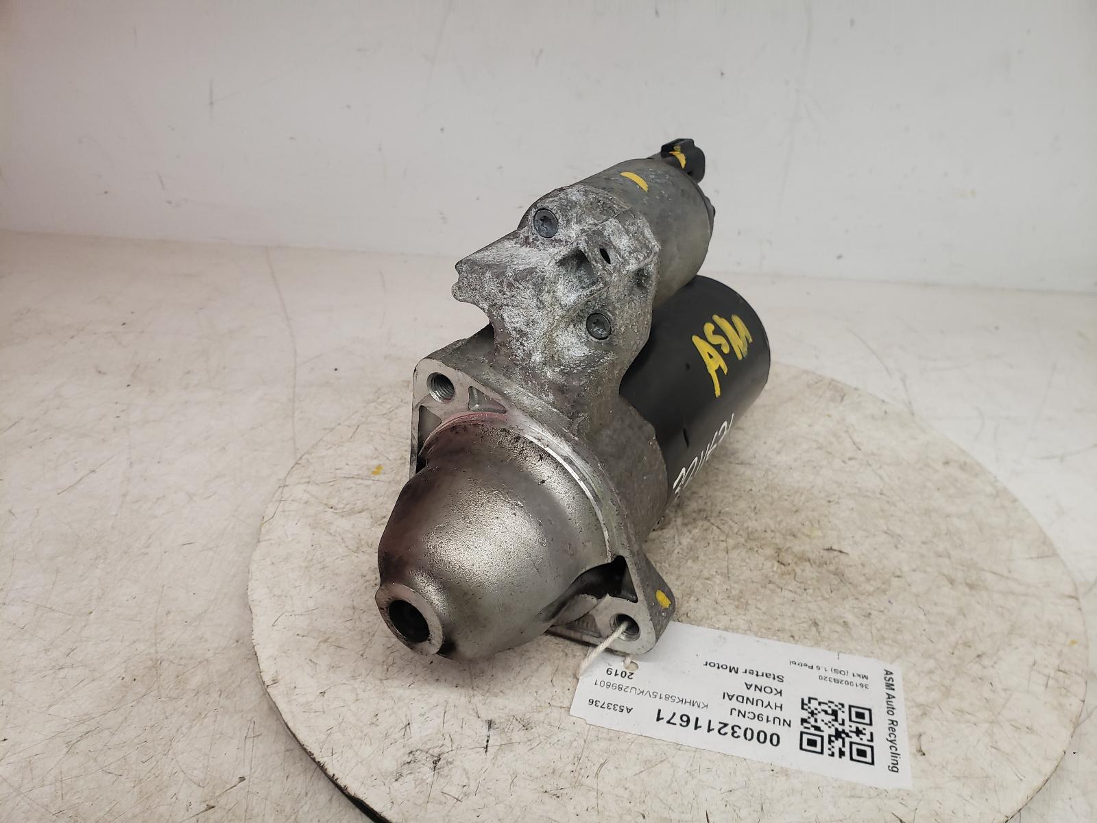 View Auto part Starter Motor Hyundai Kona 2019