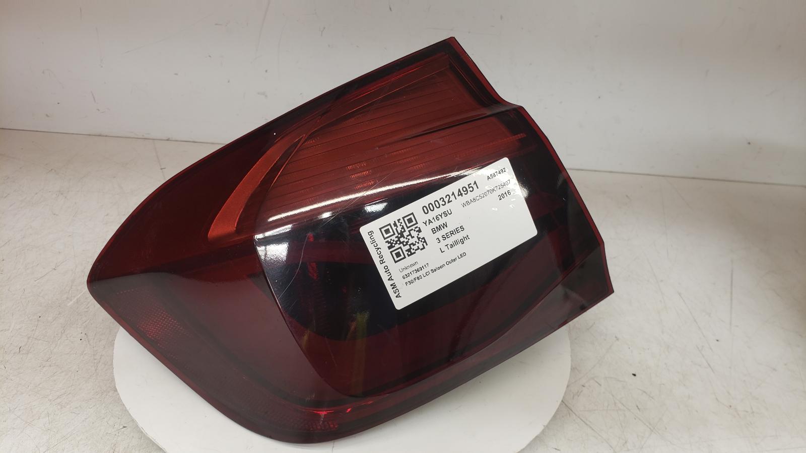 View Auto part L Taillight Bmw 3 Series 2016