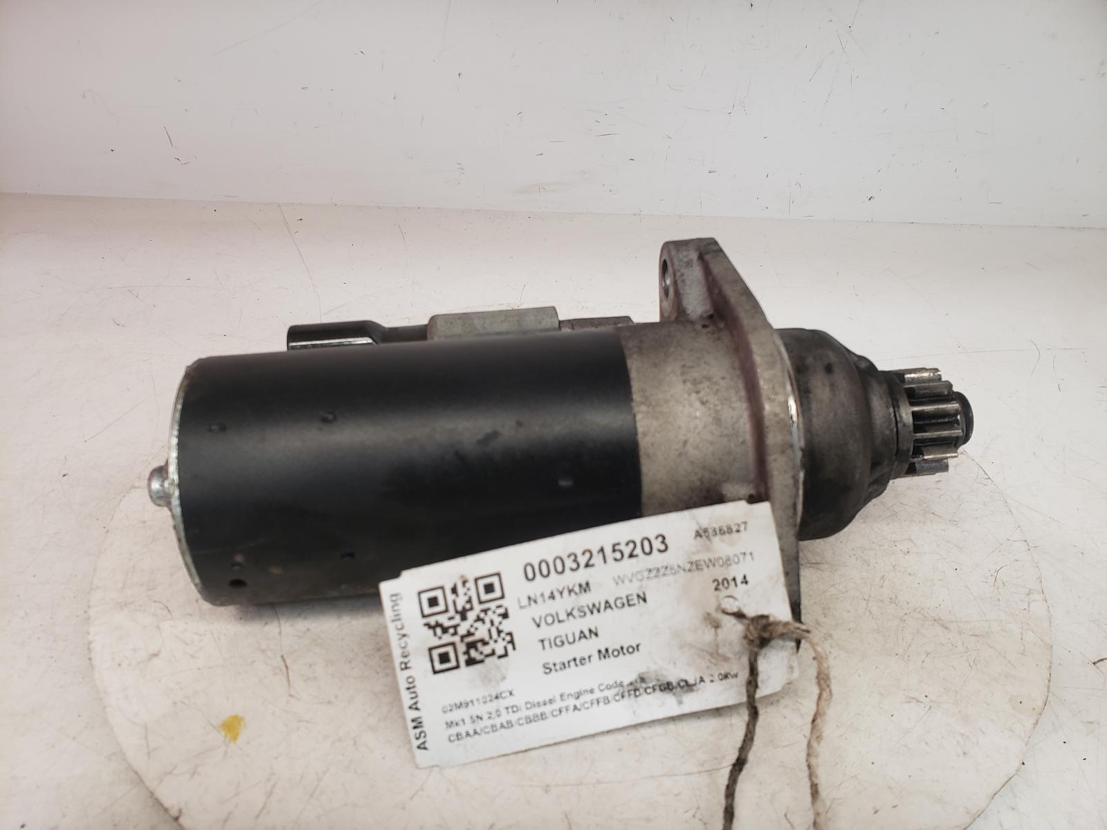 View Auto part Starter Motor Volkswagen Tiguan 2014