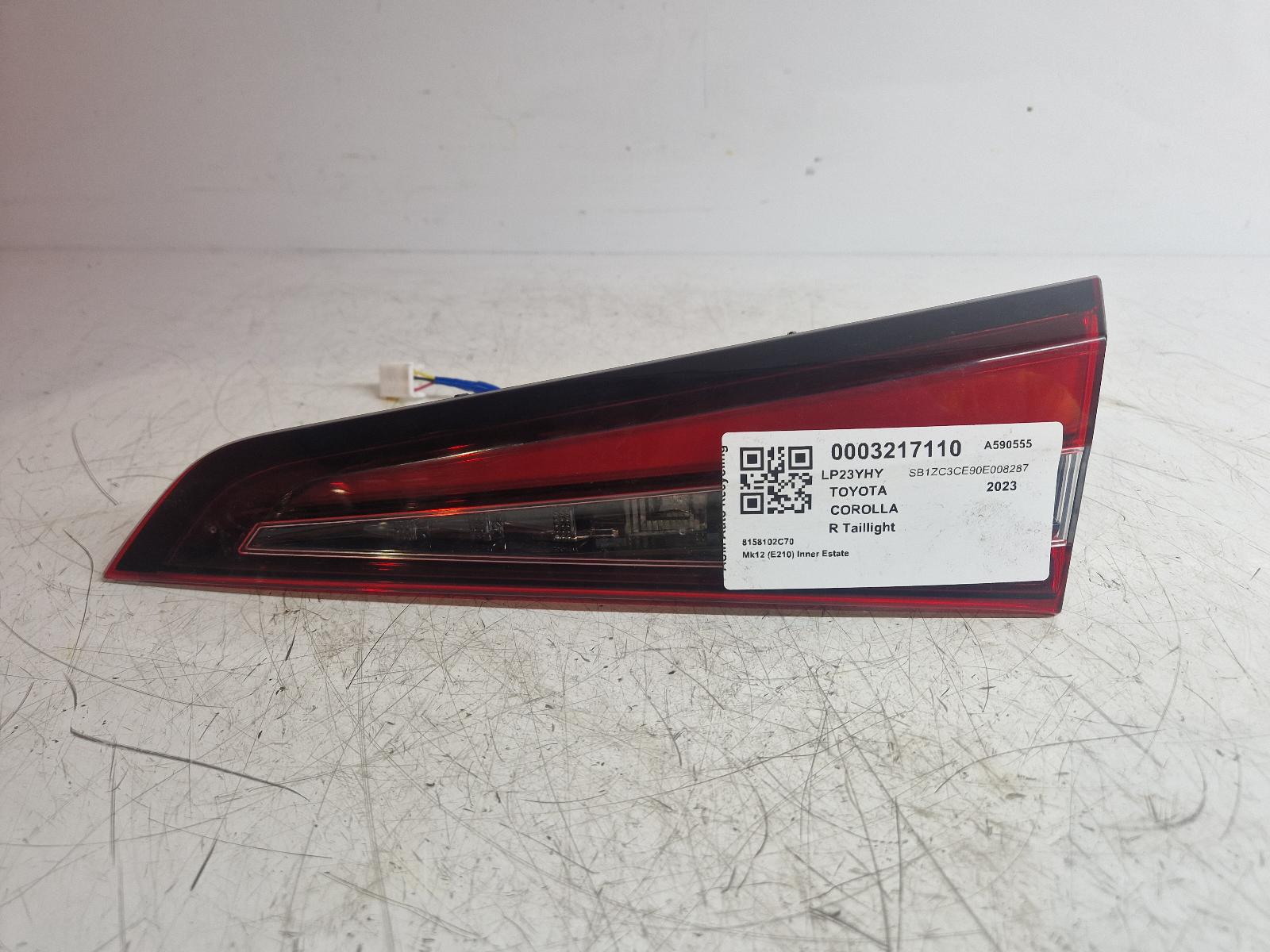 View Auto part R Taillight Toyota Corolla 2023