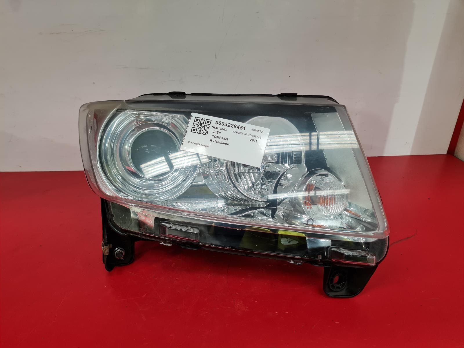 View Auto part R Headlamp Jeep Compass 2011