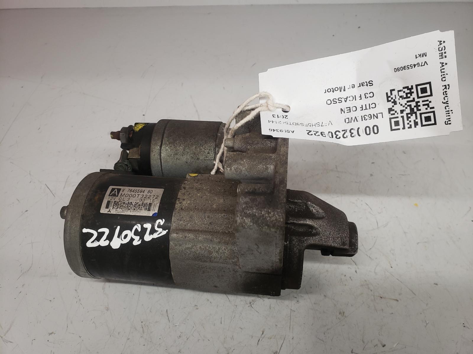 View Auto part Starter Motor Citroen C3 Picasso 2013