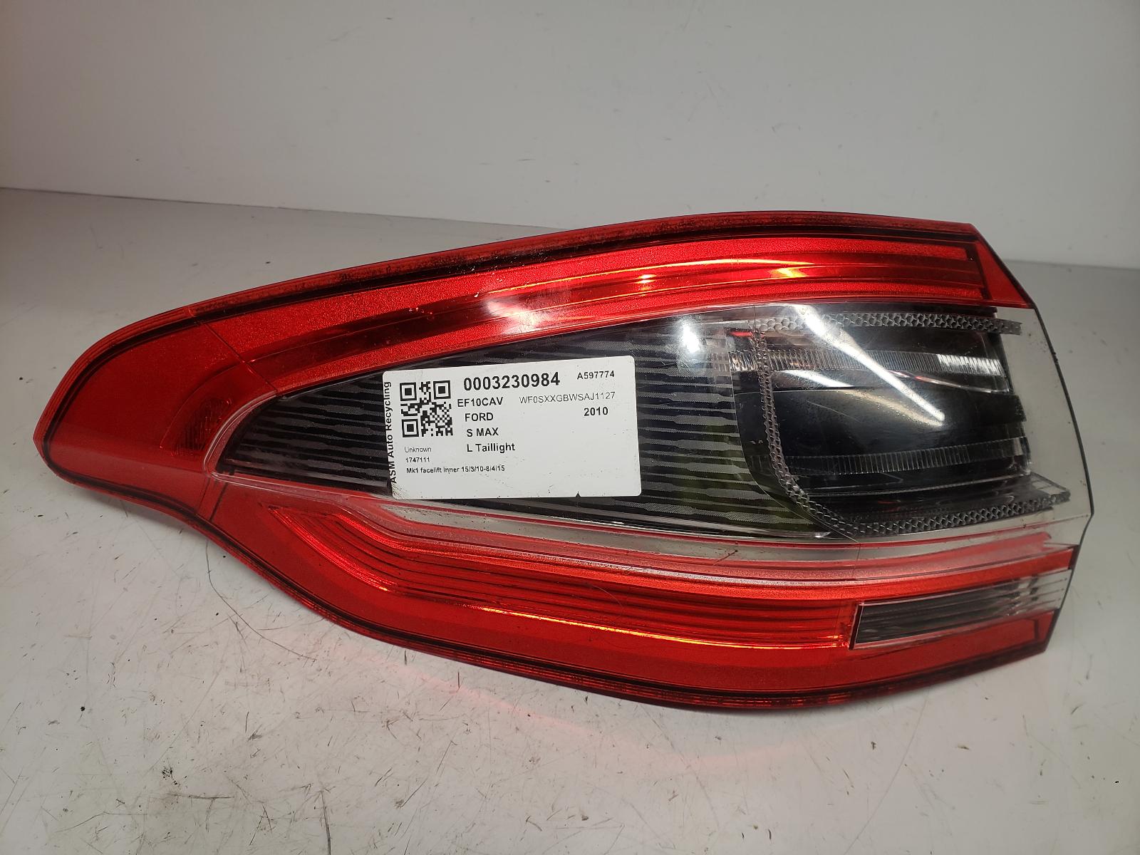 View Auto part L Taillight Ford S Max 2010