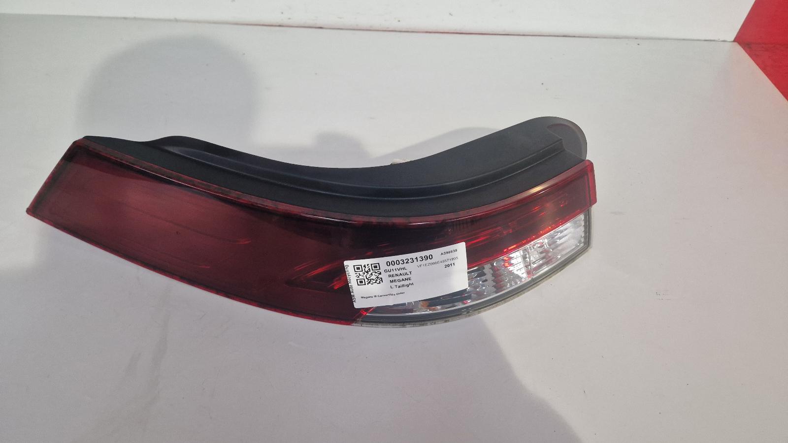 View Auto part L Taillight Renault Megane 2011