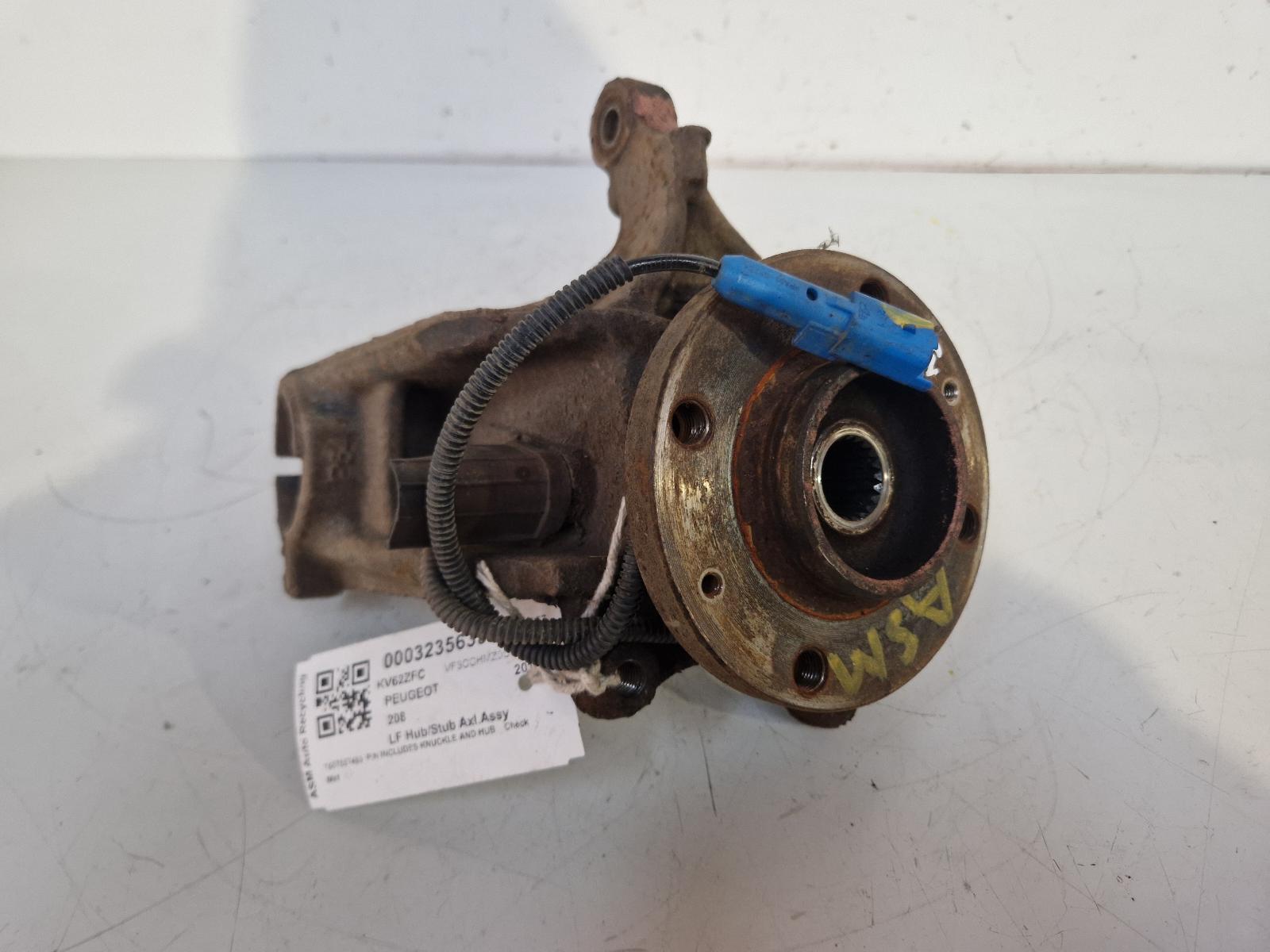 View Auto part LF Hub/Stub Axle Assembly Peugeot 208 2012
