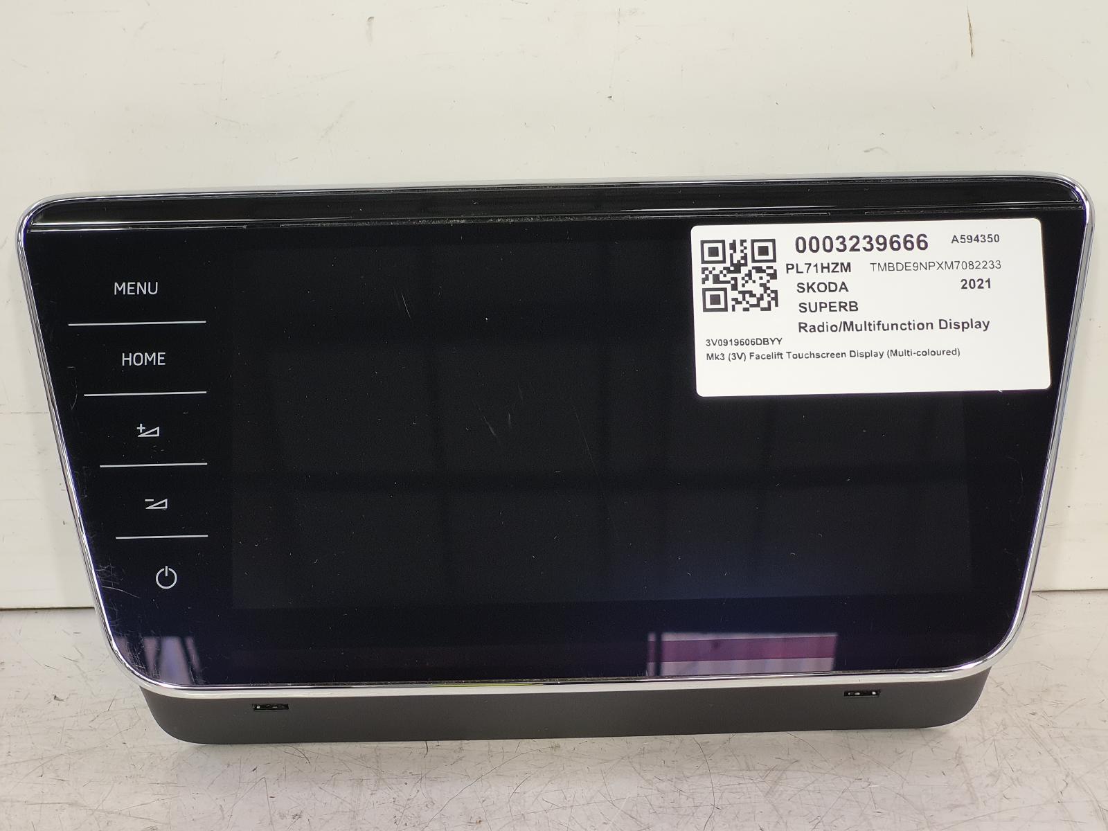 View Auto part Radio Display Skoda Superb 2021