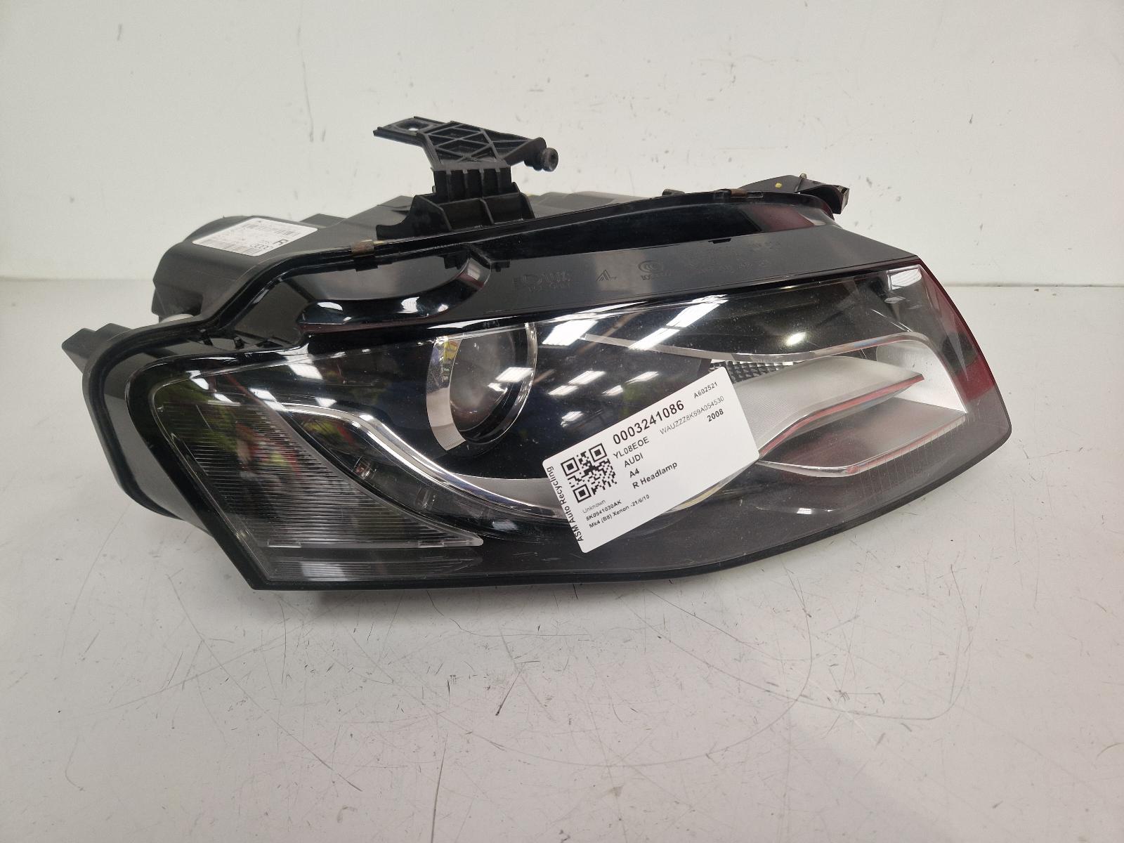 View Auto part R Headlamp Audi A4 2008