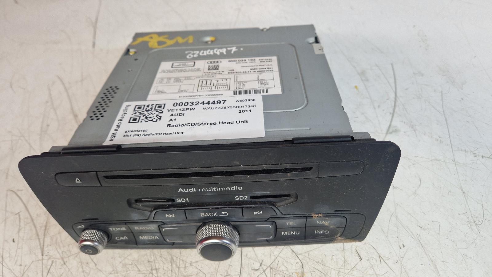 View Auto part A/V Equipment Audi A1 2011
