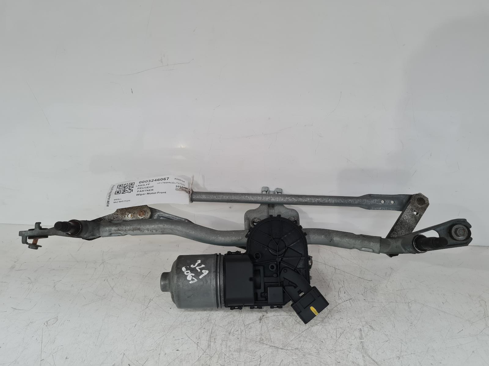 View Auto part Wiper Motor Front Peugeot Partner 2013