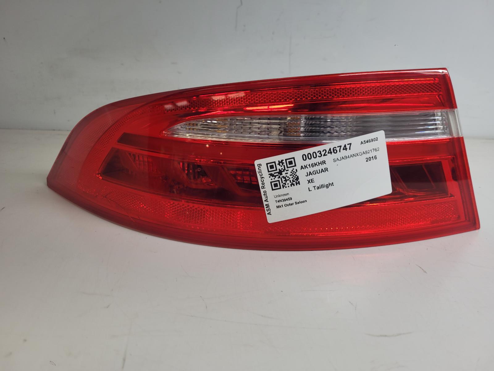 View Auto part L Taillight Jaguar Xe 2016