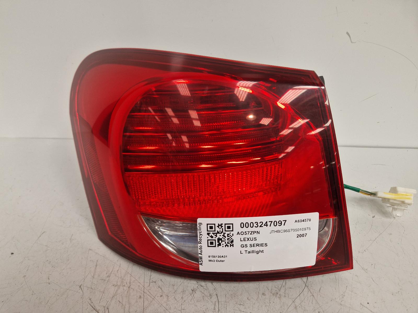 View Auto part L Taillight Lexus Gs Series 2007