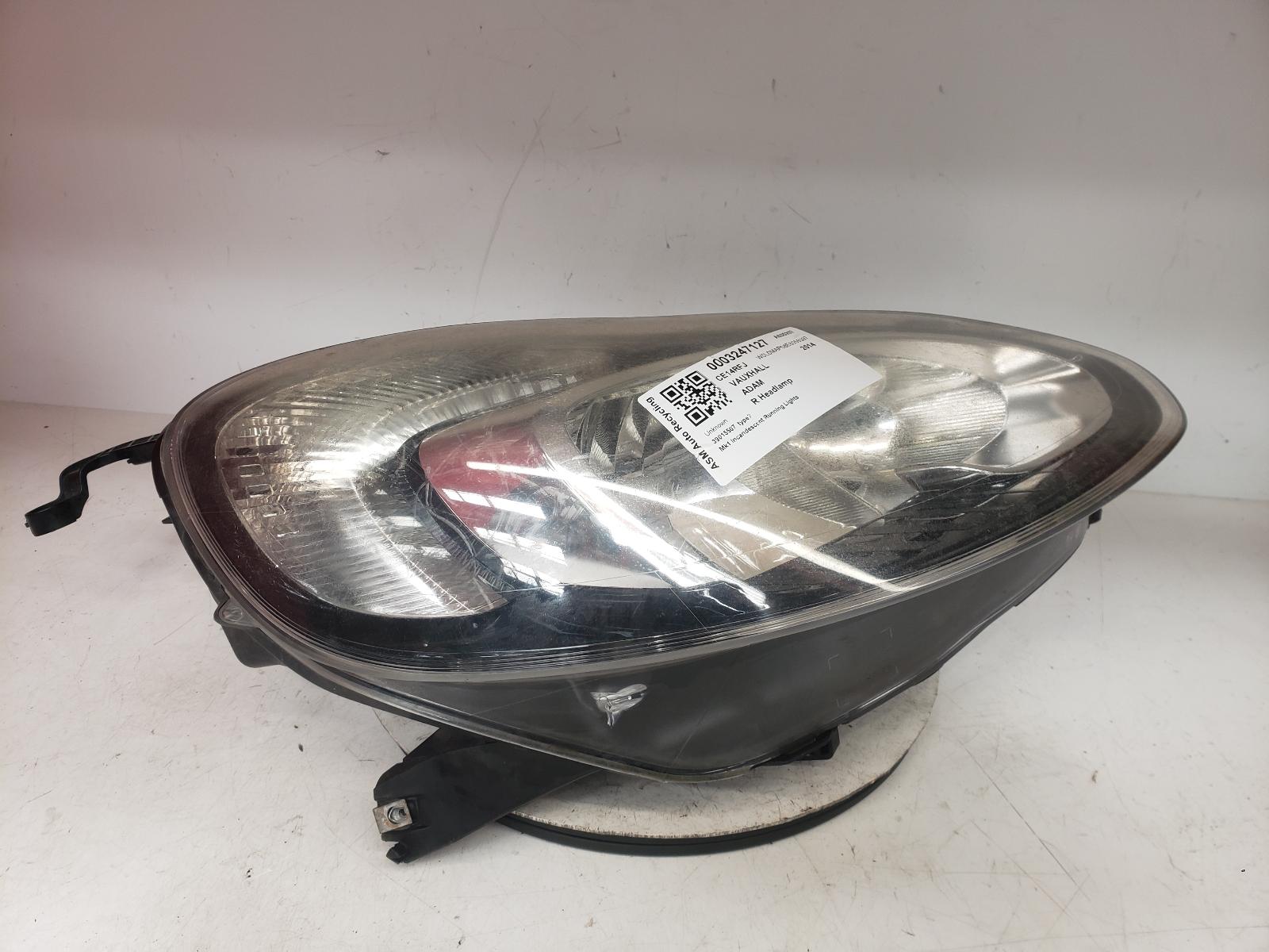 View Auto part R Headlamp Vauxhall Adam 2014