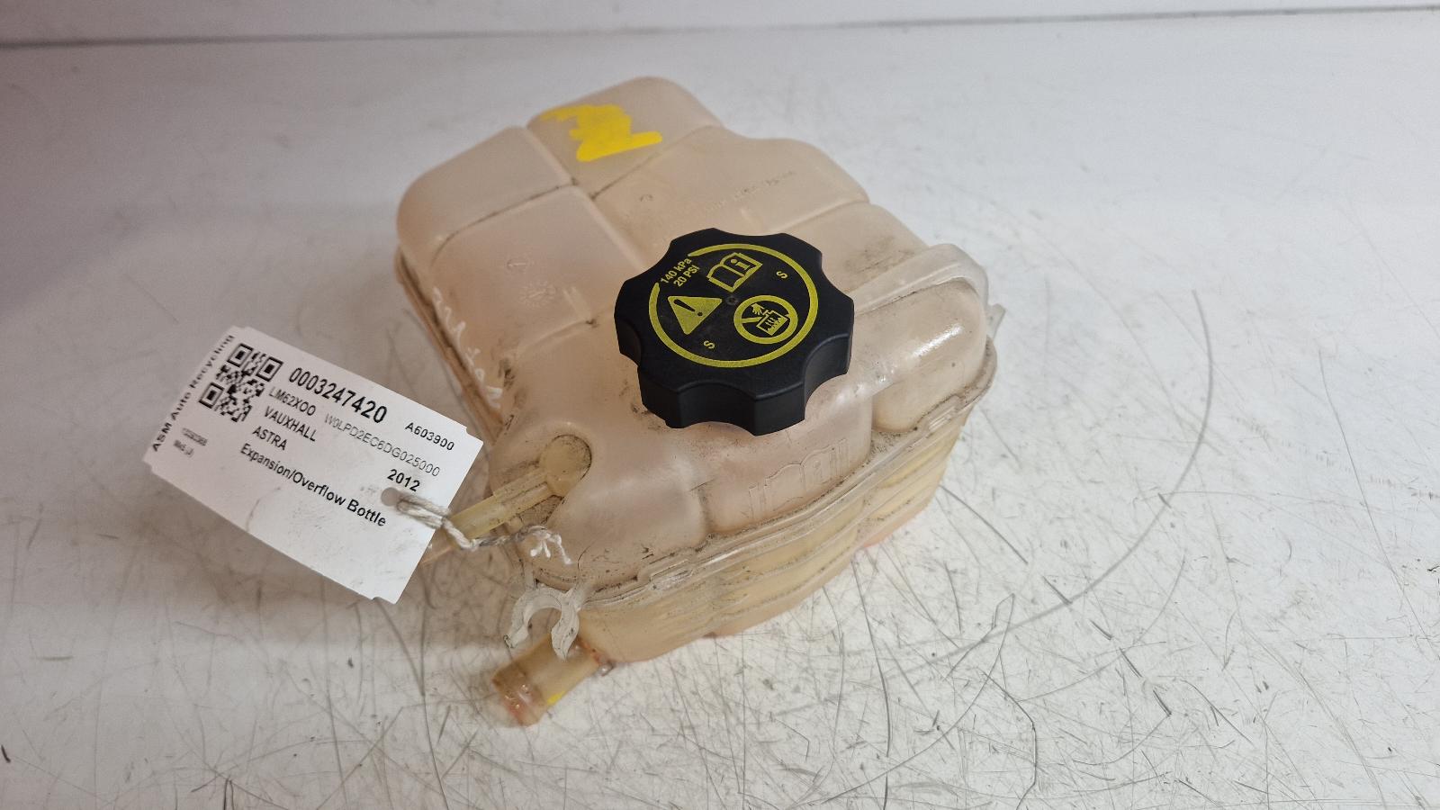 View Auto part Overflow Bottle Vauxhall Astra 2012