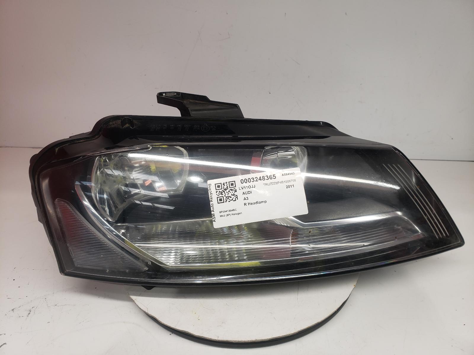 View Auto part R Headlamp Audi A3 2011