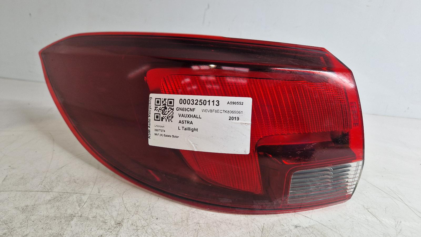 View Auto part L Taillight Vauxhall Astra 2019