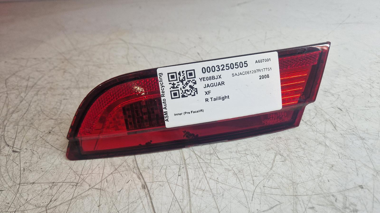 View Auto part R Taillight Jaguar Xf 2008