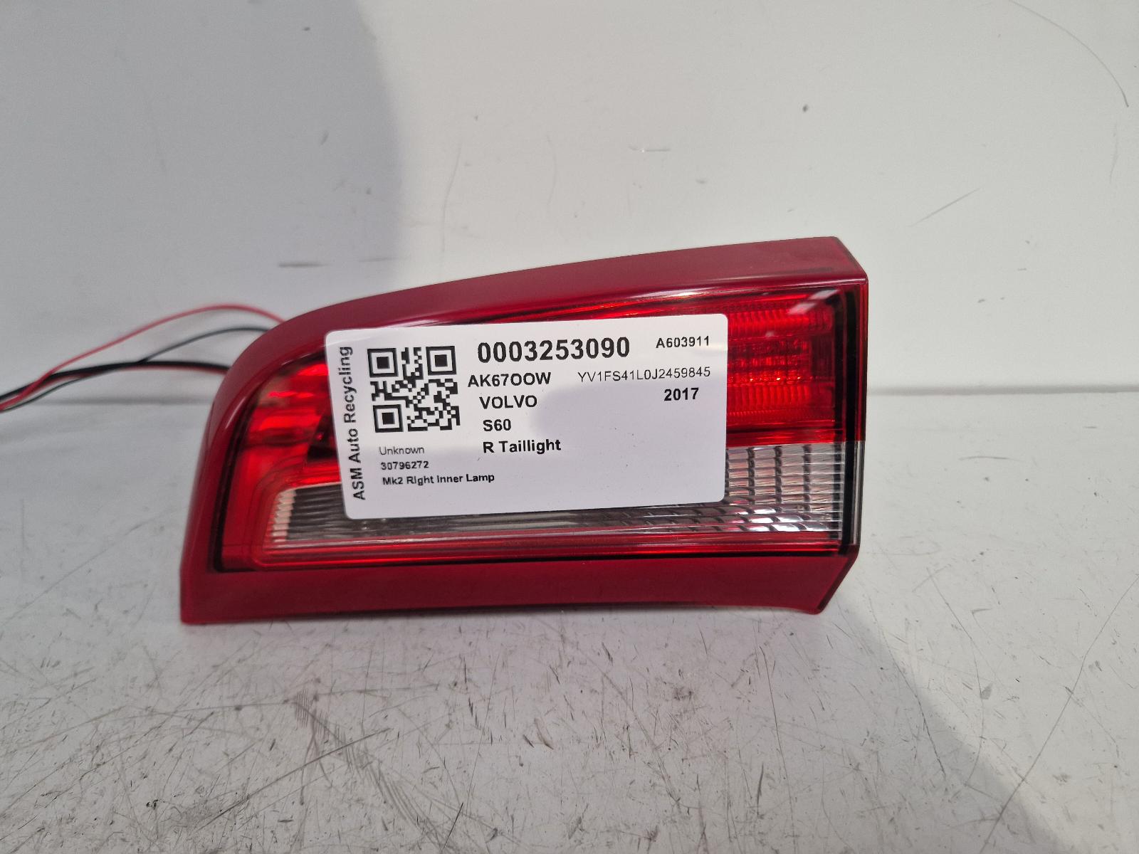 View Auto part R Taillight Volvo S60 2017