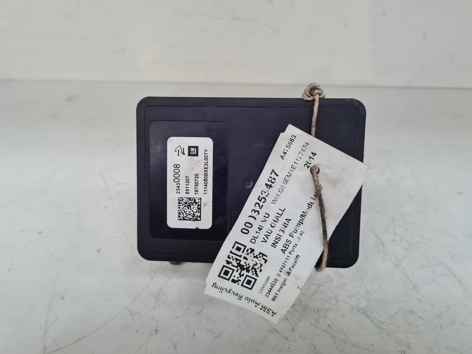 View Auto part ABS Pump/Modulator Vauxhall Insignia 2014