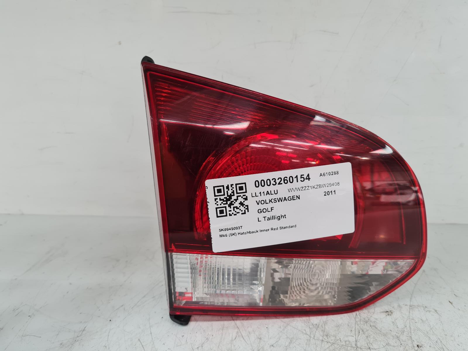 View Auto part L Taillight Volkswagen Golf 2011