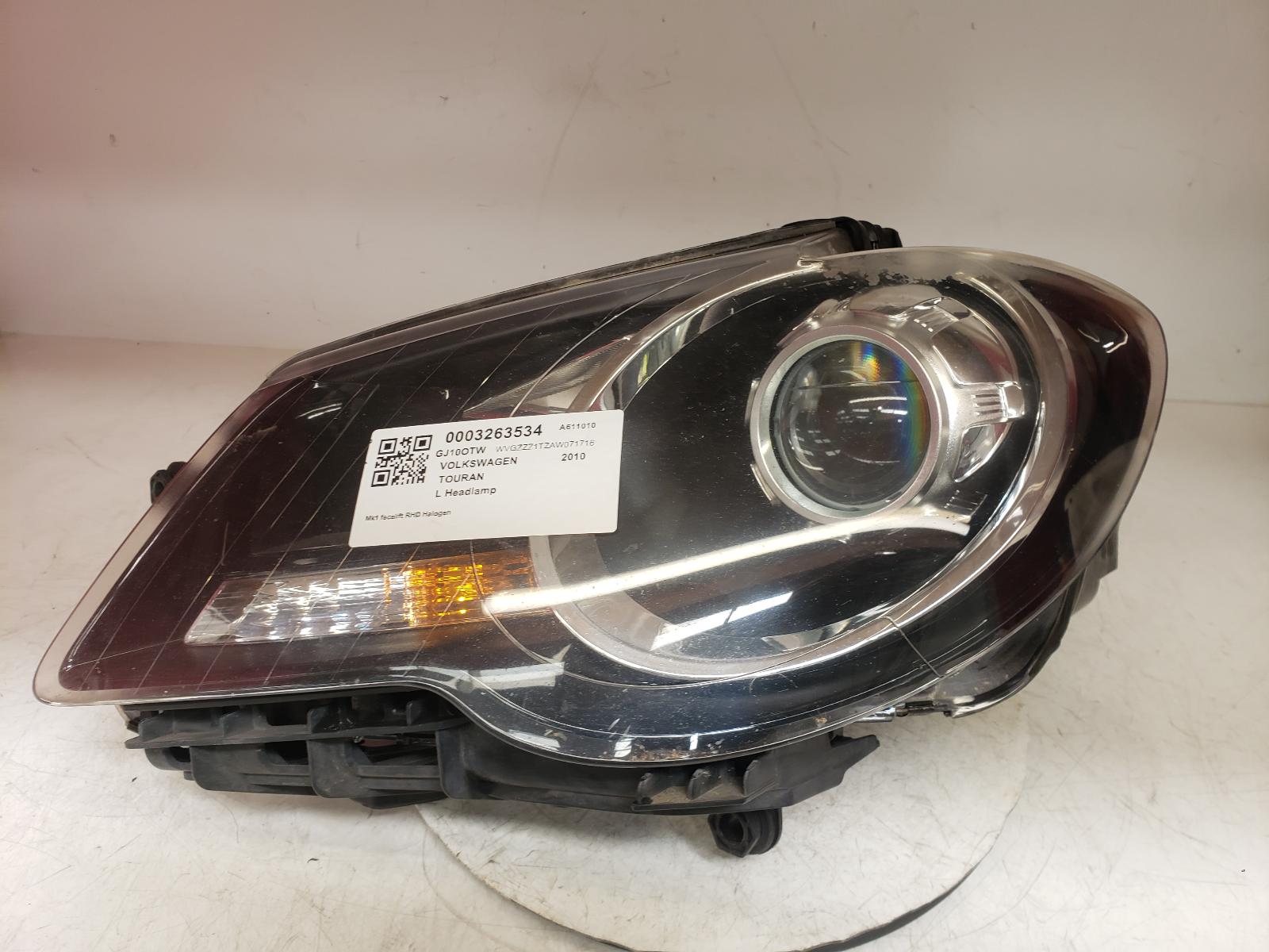 View Auto part L Headlamp Volkswagen Touran 2010