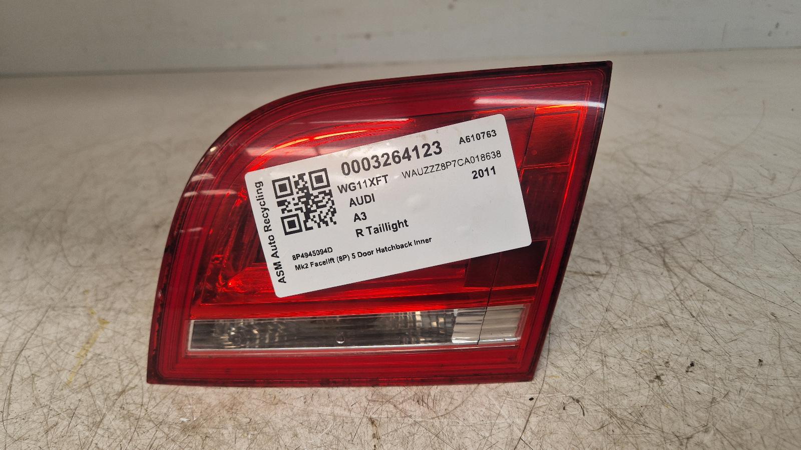 View Auto part R Taillight Audi A3 2011