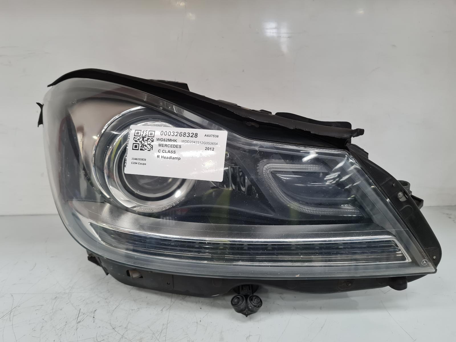 View Auto part R Headlamp Mercedes C Class 2012