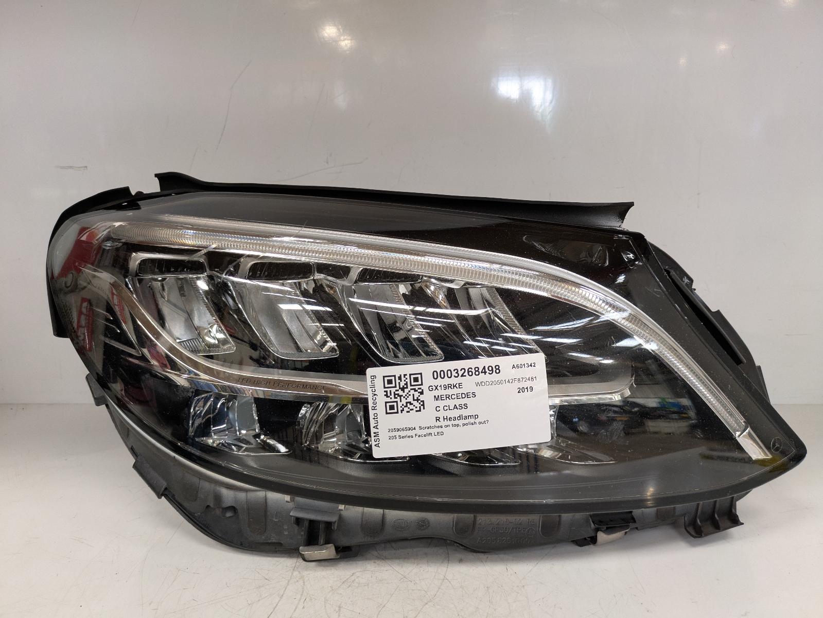 View Auto part R Headlamp Mercedes C Class 2019