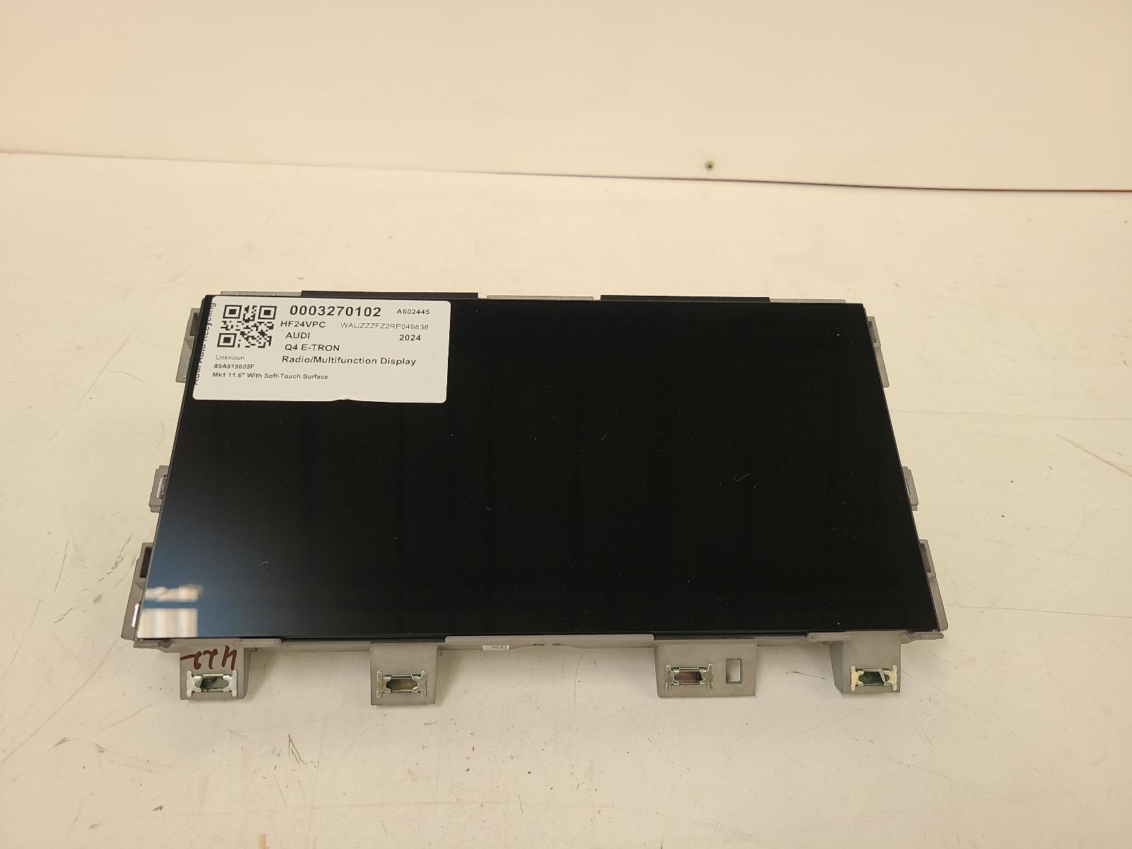 View Auto part Radio Display Audi Q4 E-tron 2024