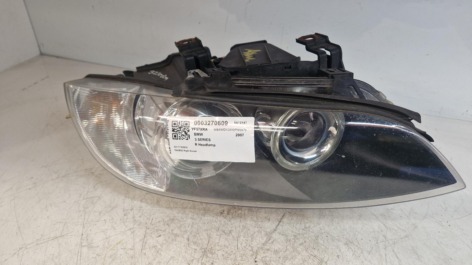 View Auto part R Headlamp Bmw 3 Series 2007