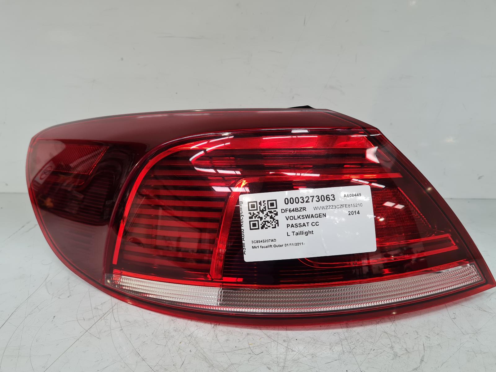 View Auto part L Taillight Volkswagen Passat Cc 2014