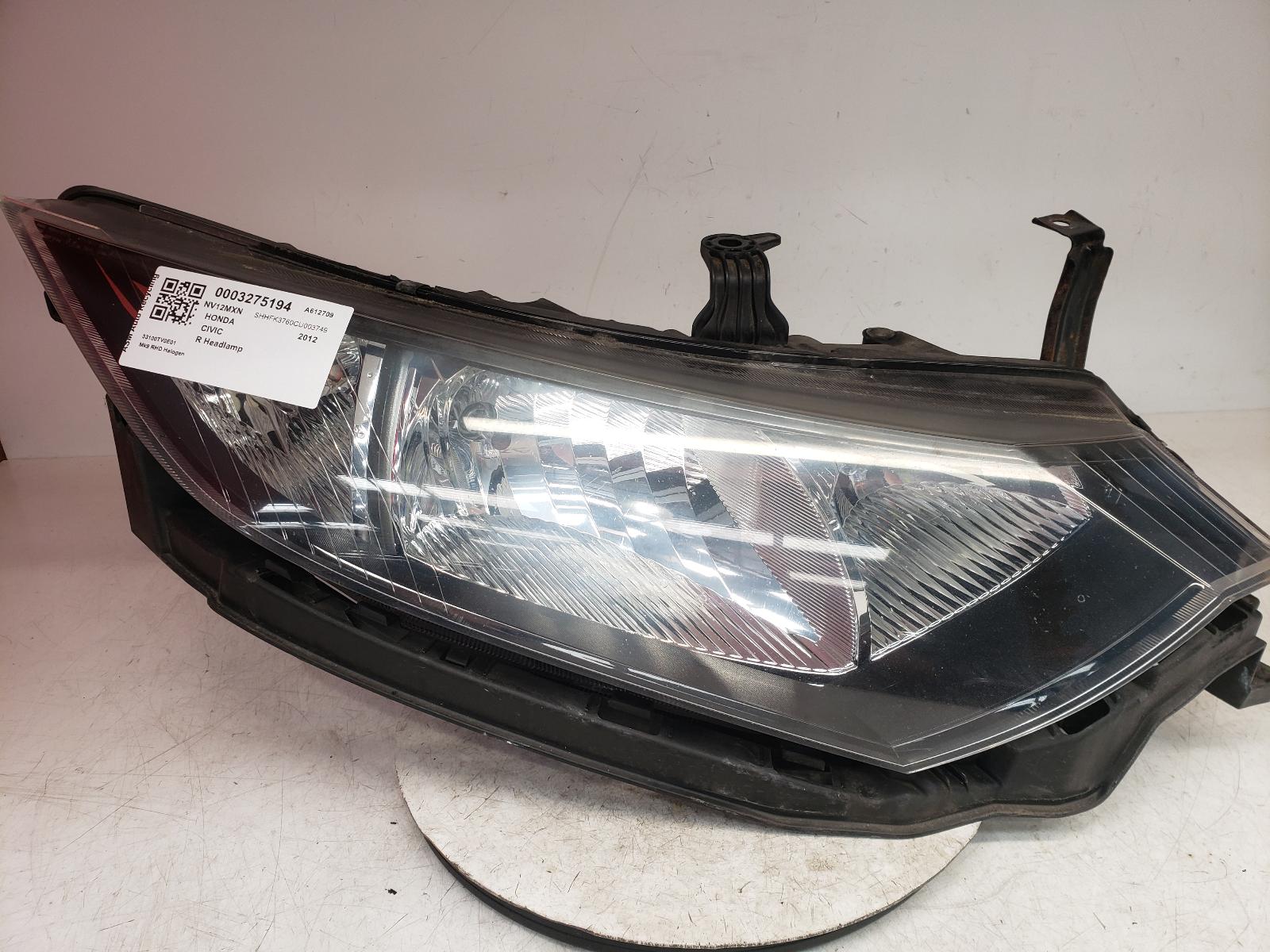 View Auto part R Headlamp Honda Civic 2012