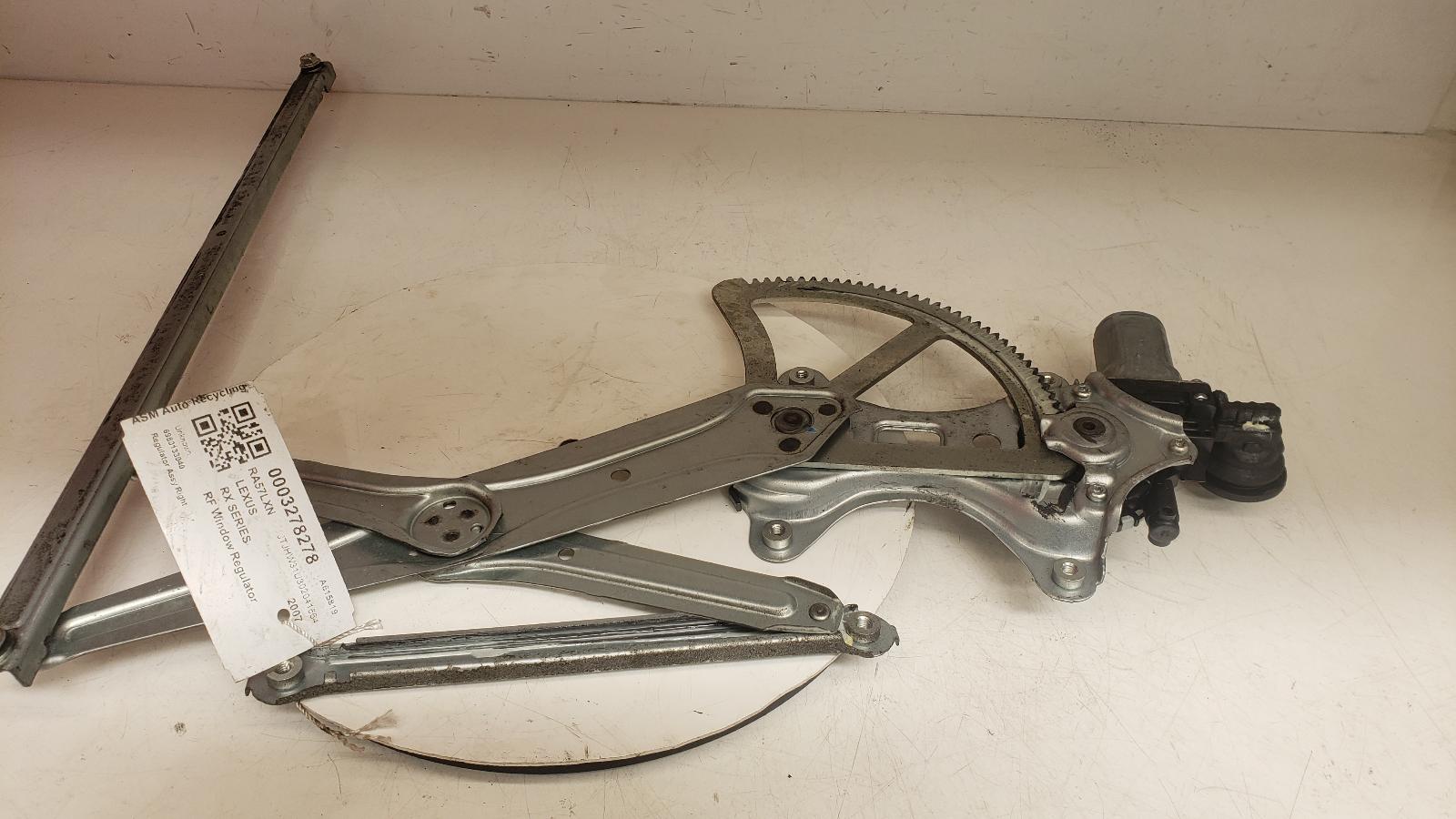 View Auto part RF Window Regulator Lexus Rx Series 2007