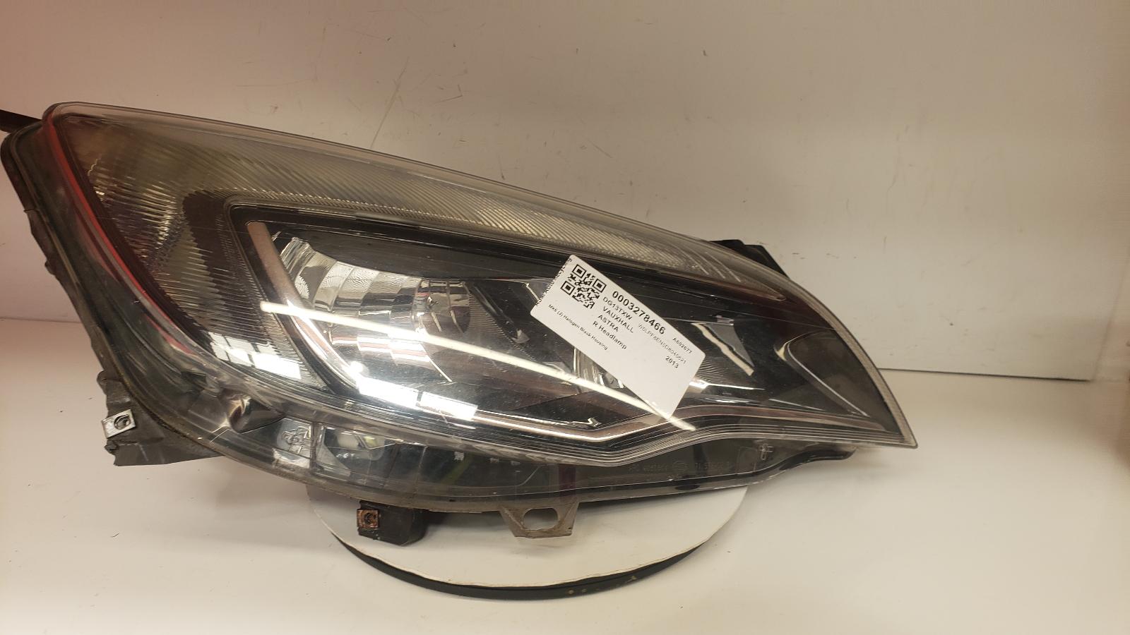 View Auto part R Headlamp Vauxhall Astra 2013