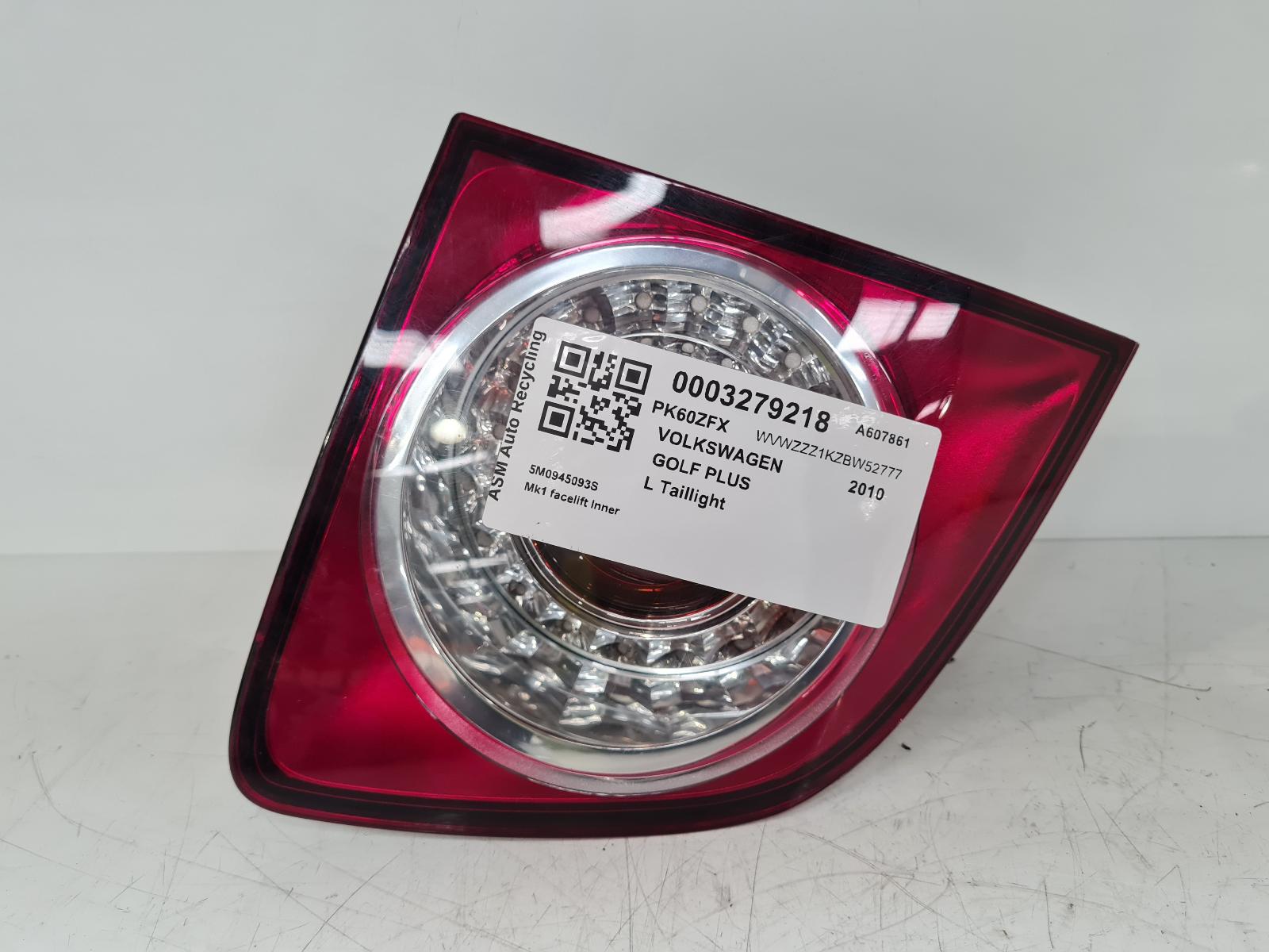 View Auto part L Taillight Volkswagen Golf Plus 2010