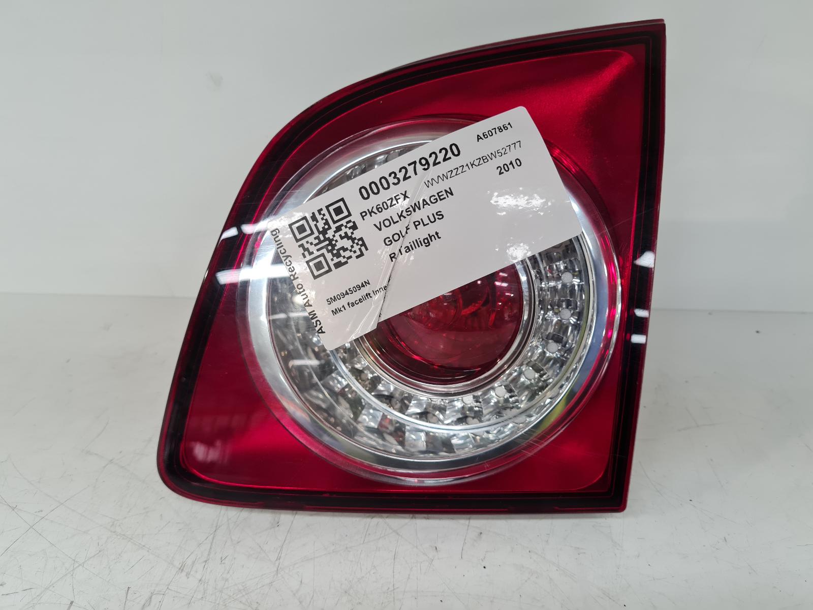 View Auto part R Taillight Volkswagen Golf Plus 2010