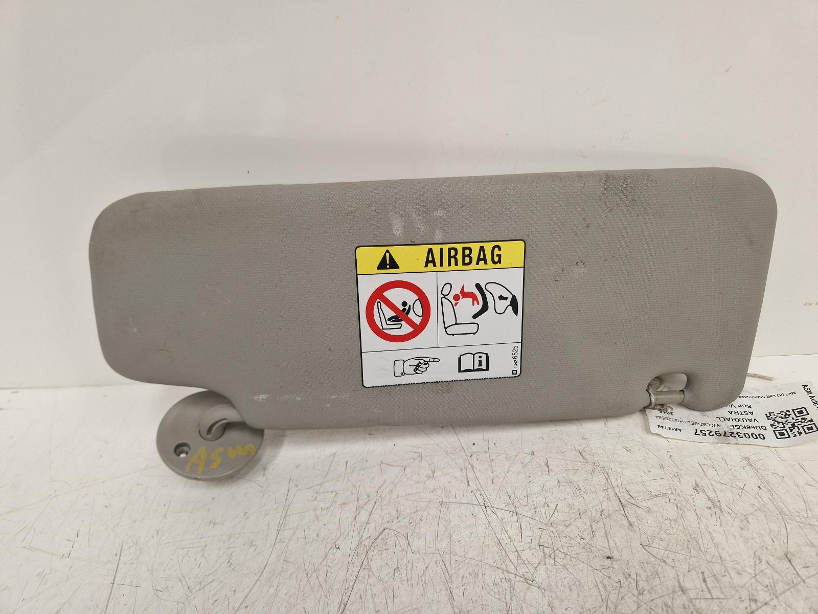 View Auto part Sun visor Vauxhall Astra 2016