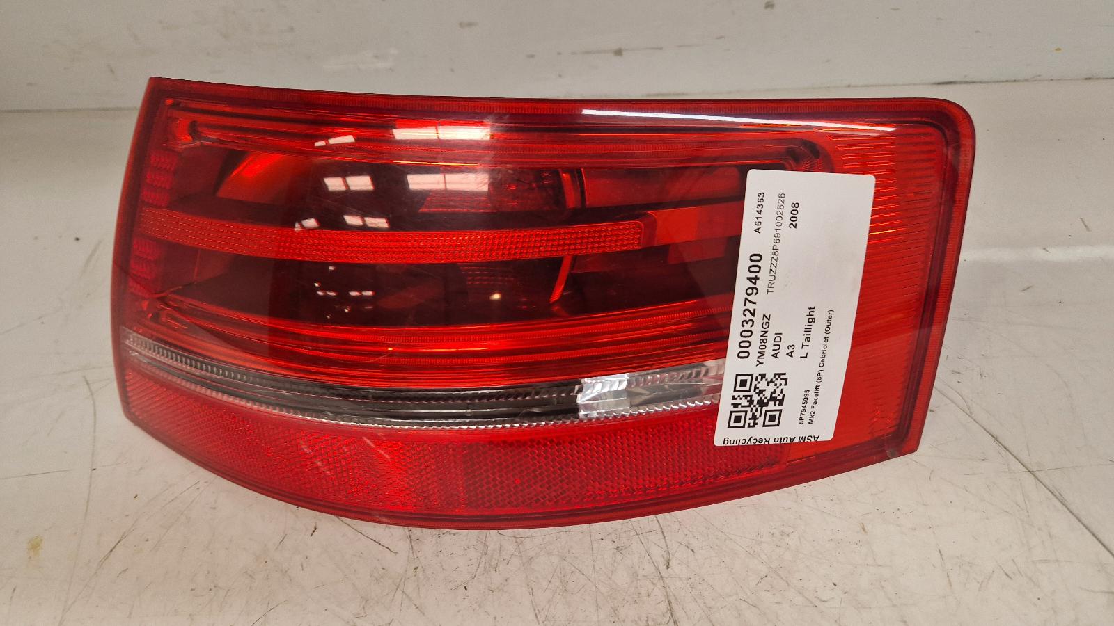 View Auto part L Taillight Audi A3 2008