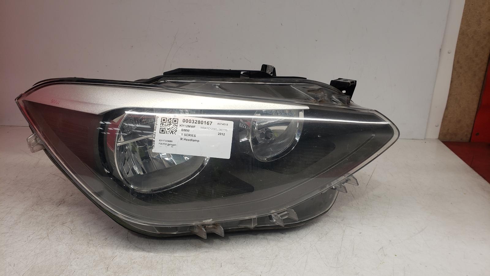 View Auto part R Headlamp Bmw 1 Series 2012