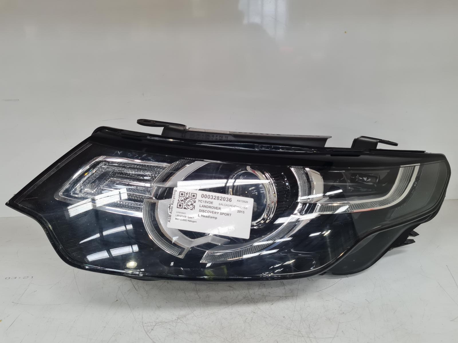 View Auto part L Headlamp Land Rover Discovery Sport 2015