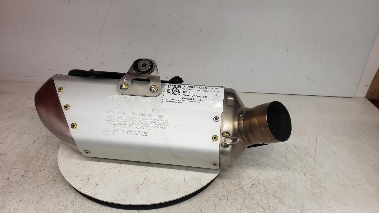 View Auto part Exhaust Tail Pipe Ducati Hypermotard 698 2025