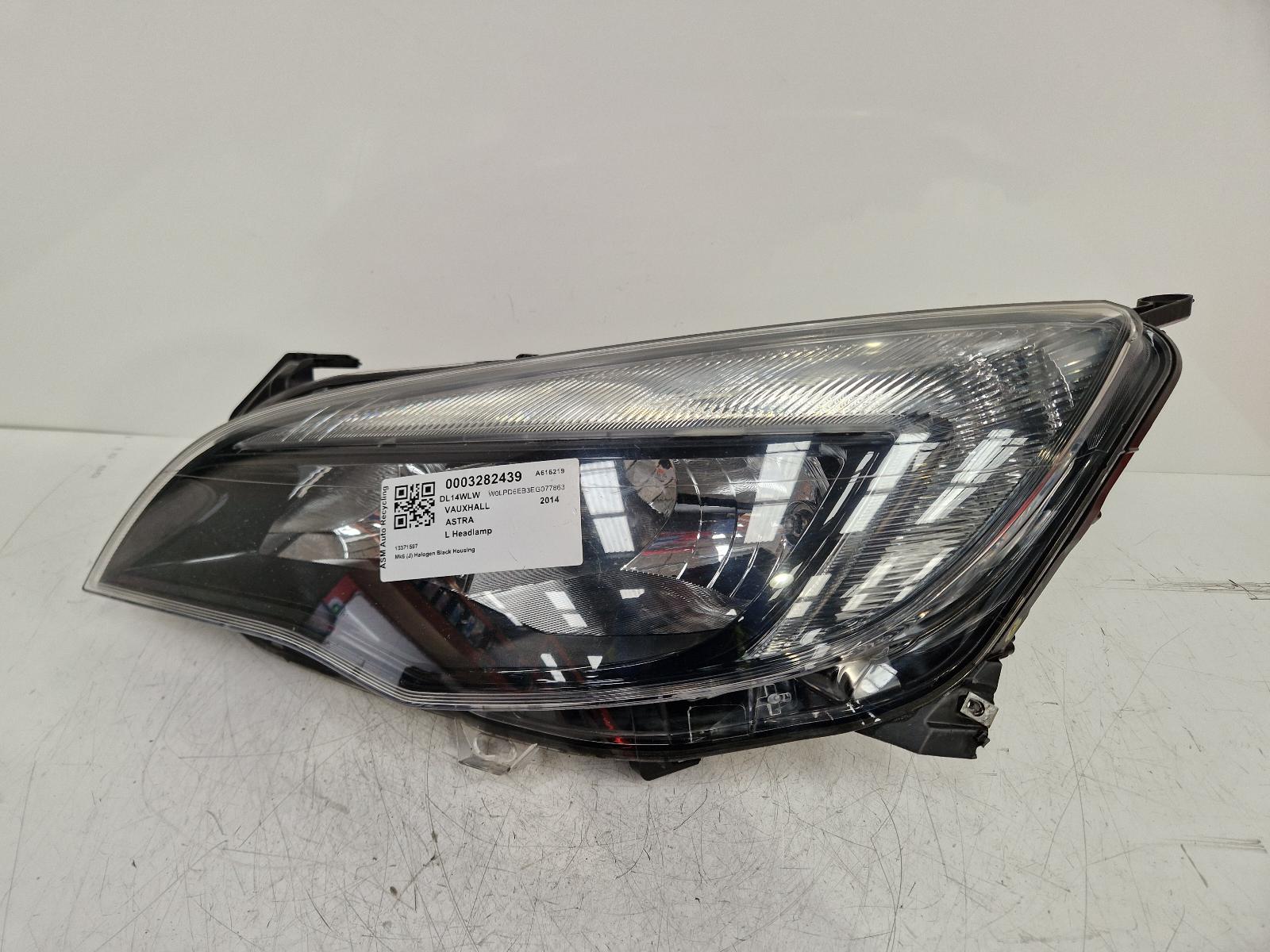 View Auto part L Headlamp Vauxhall Astra 2014
