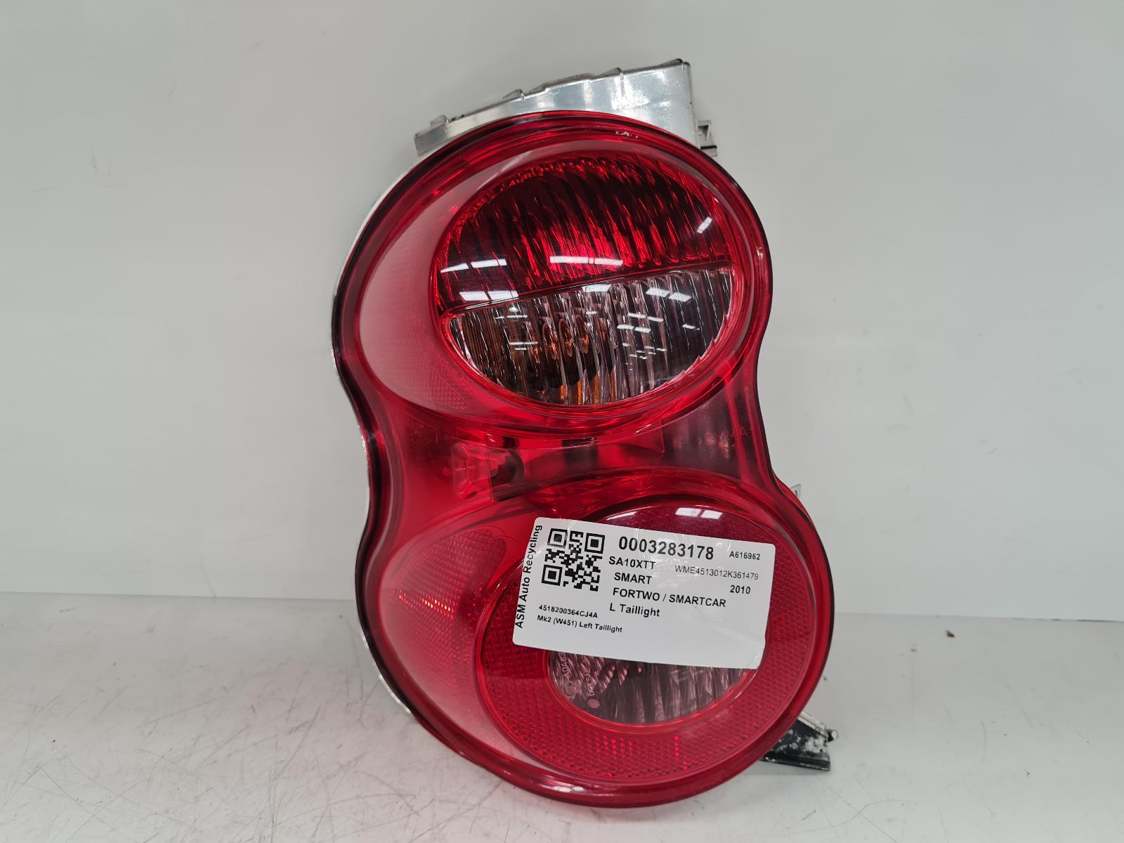 View Auto part L Taillight Smart Fortwo; Smartcar 2010