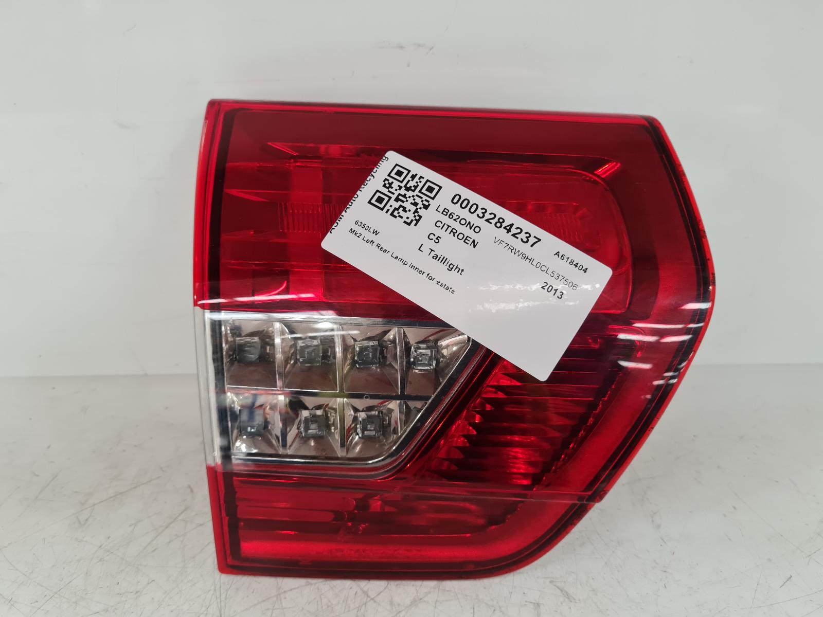 View Auto part L Taillight Citroen C5 2013