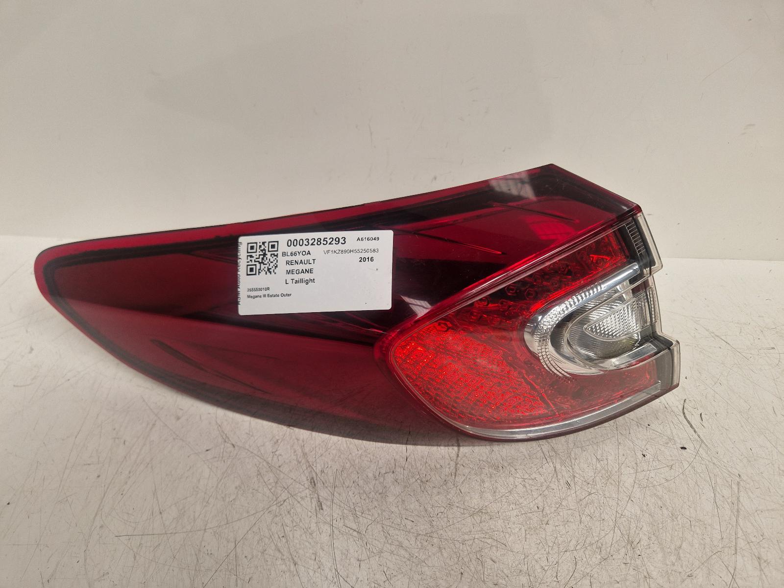 View Auto part L Taillight Renault Megane 2016
