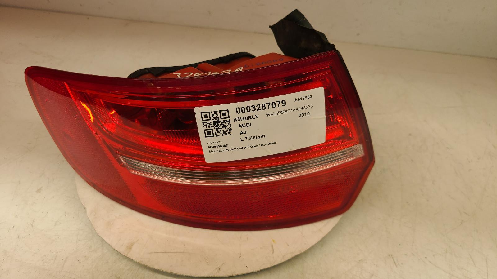 View Auto part L Taillight Audi A3 2010