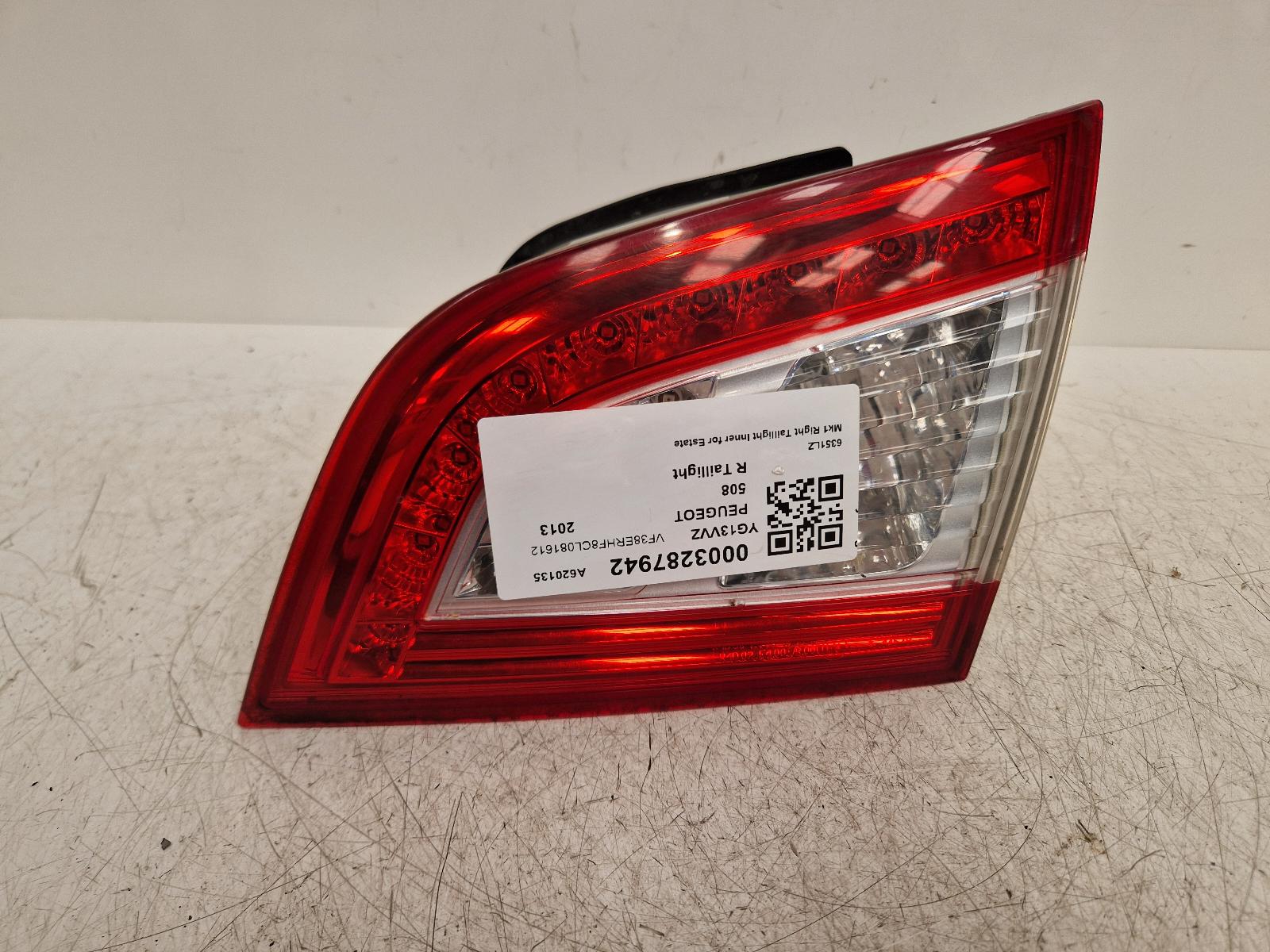 View Auto part R Taillight Peugeot 508 2013
