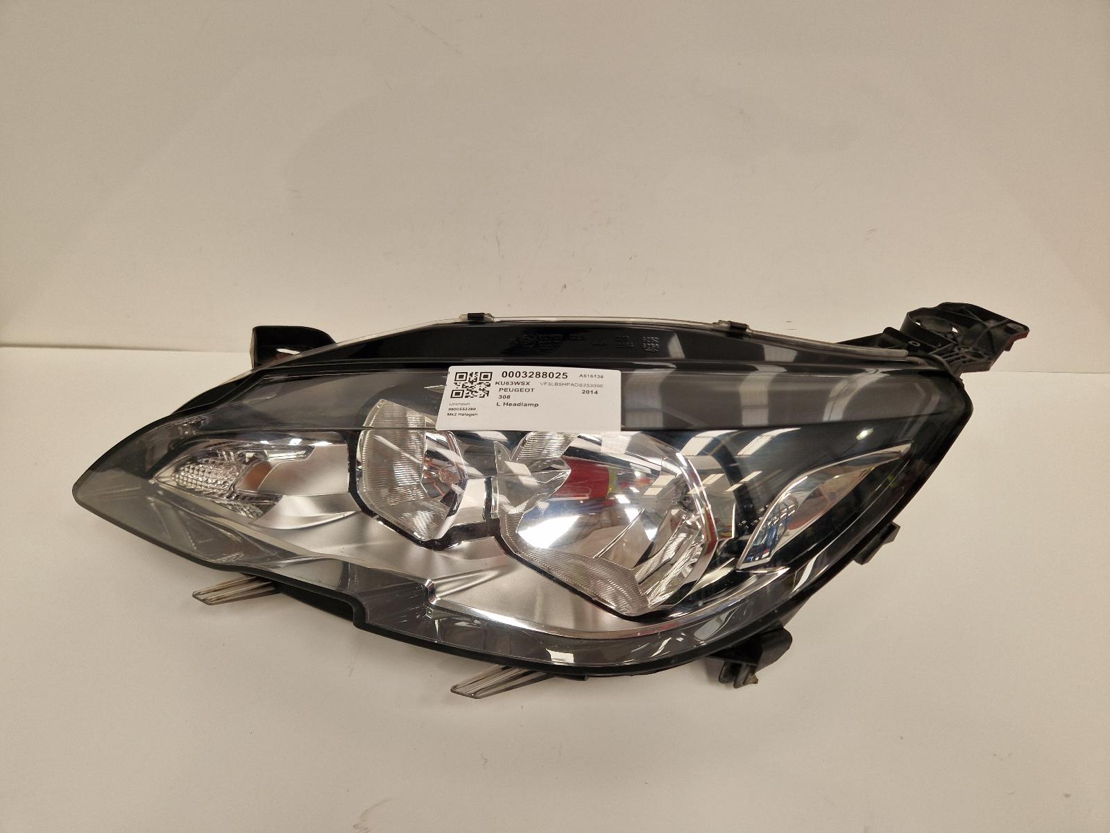 View Auto part L Headlamp Peugeot 308 2014