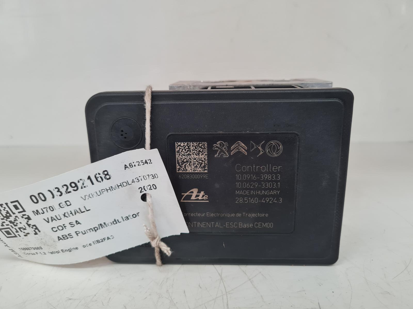 View Auto part ABS Pump/Modulator Vauxhall Corsa 2020