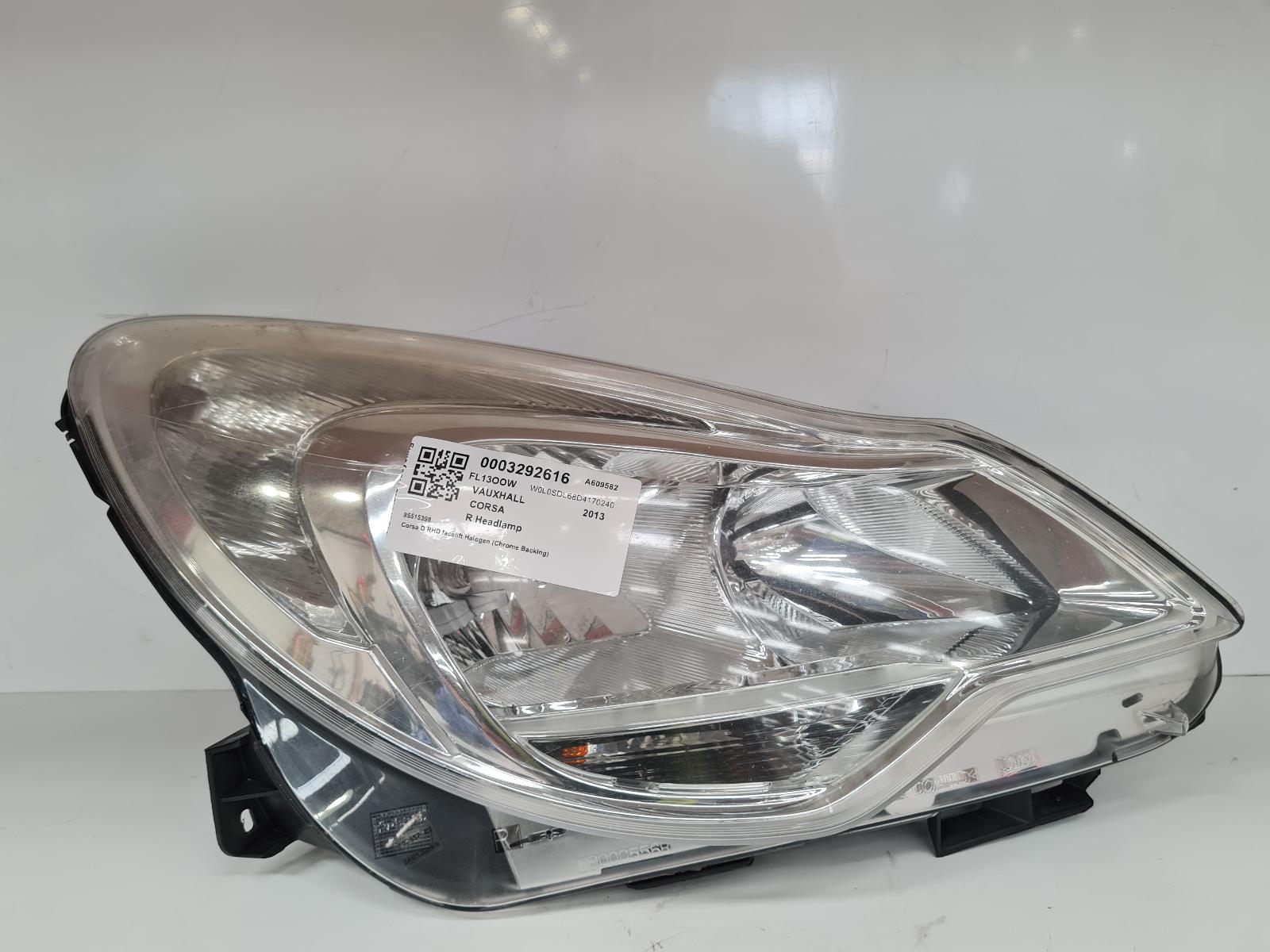 View Auto part R Headlamp Vauxhall Corsa 2013