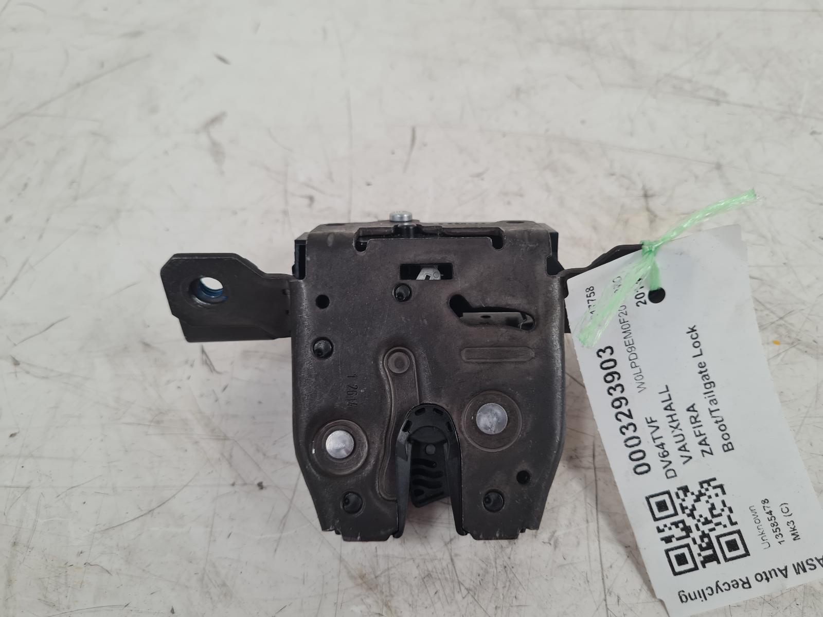 View Auto part Bootlid/Tailgate Lock Vauxhall Zafira 2014